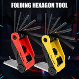 Multifunctional Bicycle Tire Repair Tools Kit Folding Multitool with Allen Wrench Bottle Opener Tire Lever Cycling Equipment