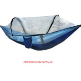 Y5JC 1-2 Person Portable Outdoor Hammock with Net Parachute Camping Hanging Sleeping Bed