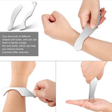Professional 5 Pieces Stainless Steel Gua Sha Scraping Massage Tools Myofascial Release Kit for Soft Tissue Mobilization Therapy