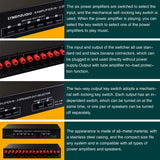 6 in 2 Out Power Amplifier Switcher/Loudspeaker Switch Distribute Device/Compare Device 300W Without Consumption