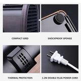 HAEGER-Personal Air Cooler, Mini Air Conditioner, 360 ° Rotating Cooler and Dual-Turbo Technology for Various Scenarios (Brown)