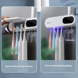 ECOCO Electric Toothbrush Holder Strong Load Bearing Toothpaste Dispenser Smart Bathroom Storage Box Accessories