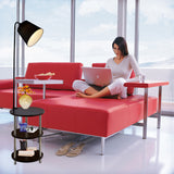 Nordic solid wood modern 220V360 degree rotating leisure small table floor lamp LED coffee table living room bedroom villa lamp