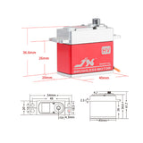 JX BLS-HV7032MG 32KG Large Torque High Voltage Metal Gear Brushless Digital Servo For RC 1:8 1:10 Car Crawler Fix-Wing Robot