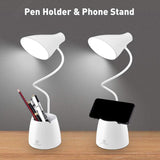 Led Desk Lamp Usb 14 Led Eye Protection Book Light with 3 Touch Light Button Clip Book with Modes Bed Reading Sensitive E4P1