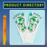 Good Healt Acupressure Reflexology Socks Foot Massage Socks Anti Slip Breathable Yoga Socks for Fitness Sports Training One Size