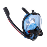 Professional Snorkeling Mask Double Tube Silicone Full Dry Diving Mask Swimming Mask Diving Self Contained Underwater Breathing