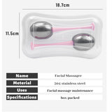 2PCS Ice Globes for Face Stainless Steel Cooling Cryo Sticks Facial Globes Ice Ball Skin Care Tool for Anti Aging Face Massage