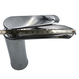 Zinc alloy built-in large Porsche cold and hot water mixing single hole basin faucet