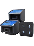 Meters Solar Wireless Driveway Alarm Outdoor Weather-Resistant Motion Sensor &amp; Detector DIY Security Alert System