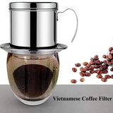 Vietnamese Coffee Filter Portable Coffee Press Maker Reusable Phin Infuser Strainer Pot Coffee Drip Brewer Manual Coffee