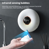 Automatic Foam Soap Dispenser Hand Washing Device 300ml Smart Sensor Induction Hand Free Wall Mount for Offices Home  Commercial
