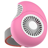 USB Mini Fan Leafless Turbo Style Handheld Rechargeable Wearable Portable Desktop Fan with Rotating Dial Strap