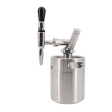 64oz(2L) Nitro Cold Brew Coffee Maker Mini Keg Nitrogen Coffee Machine Dispenser System w/ PRV Kit &amp; Stout Creamer Faucet