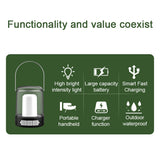 LED Camping Light USB Rechargeable Campsite Lantern Tent Lamp Power Bank with 3 Light Modes Stepless Dimming for Camping