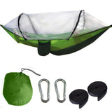 Y5JC 1-2 Person Portable Outdoor Hammock with Net Parachute Camping Hanging Sleeping Bed
