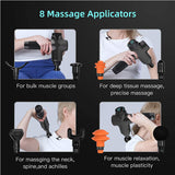 Massage Gun pistol Handheld Percussion Muscle Back Massager electric Athleter with 8 Massage Heads Vibration Massager for body