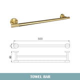 Bathroom Accessories Towel Robe Hook Towel Ring Bar Hanger Toilet Tissue Roll Paper Holder Bathroom Hardware Set Brushed Gold