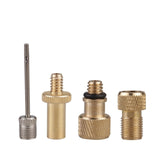 Dropship-4 Pack Bicycle Valve Adapter Bicycle Tube Valve Adapter Sv Av Dv Bicycle Pump Ball Pump Needle Inflator Accessories