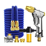Expandable Garden Metal alloy Hose Flexible Garden Water Hose High Pressure For Car Hose Pipe Hoses To Watering With Spray Gun