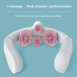 Smart Electric Neck and Shoulder Massager Heating Pain Relief Tool Wireless Deep Tissue Body Massage Health Care Relaxation