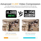 HC615-P-3.6 5MP 1920P POE IP Camera H.265 Audio Dome Camera ONVIF Motion Detections For PoE NVR App View