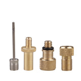 Dropship-4 Pack Bicycle Valve Adapter Bicycle Tube Valve Adapter Sv Av Dv Bicycle Pump Ball Pump Needle Inflator Accessories