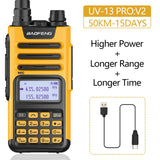 BaoFeng UV-13 PRO Powerful 999 Channel Walkie Talkie CB Radio Long Range Upgrade of UV-5R Portable Radio Hunt City USB Charger