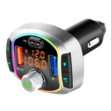Car Bluetooth-compatible V5.0 MP3 Player 12~24V Car Charger PD Fast Charging Multifunction FM Transmitter Charger Adapter