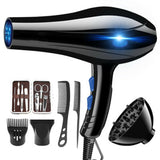 220V Professional Hair Dryer Strong Power Barber Salon Styling Tools Hot Cold Air Blow Dryer For Salons and household EU Plug