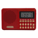 New Mini Portable Radio Handheld Digital FM USB TF MP3 Player Speaker Rechargeable