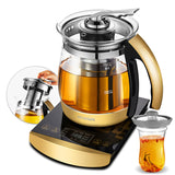 QC-YS1708A Korean modern health pot, multifunctional thickened glass water-proof stewed bird's nest pot, kettle, teapot, black f