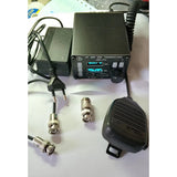USDX SDR Transceiver All Mode 8 Band HF Ham Radio QRP CW Transceiver Built-In ATU-100 Antenna Tuner Dual OLED(EU Plug)