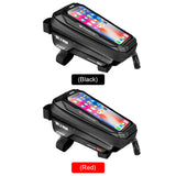 Waterproof Mountain Bicycle Touch Screen Front Frame Storage Bags MTB Bike Top Tube Hard Shell Pannier Pouch Cycling Equipment