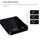 3kg/0.1g Hidden Screen Hand Brew Coffee Scale Digital Scale With Timer High Touch Kitchen Scale Charging Weight Balance With USB