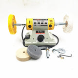 220V 350W Stone Polishing Machine DIY Woodworking Jade Jewelry Dental Bench Lathe Machine Grinding Machine Sanding Tools