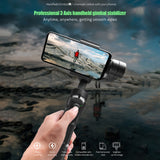 Handheld 3-Axis Gimbal Stabilizer Compatible With All Brands of Smartphones for Vlog Youtuber Live Video Record with Sport Incep