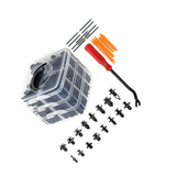 1 Set/635 Pcs Car Rivet Fastener Retainer Push Pin Body Bumper Rivet Trim Moulding Retainer Clip Accessories Kit with