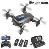 Foldable Mini Drone With 4K HD Fpv Camera For Kids Adults WiFi RC Quadcopter Flight Time 40 Minutes Real-time Image Transmission