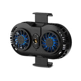 Universal Mobile Phone Radiator Semiconductor Double Cooler Fan Phone Holder Gamepad Controller Heat Sink Gaming Phone Cooler