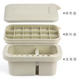 1pc Brush Washing Bucket Multifunction Pen Barrel Brush Washer Art Supply oil acrylic watercolor tool art  palette brush holder