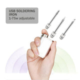 Battery Soldering Iron Wireless Portable Rechargeable Soldering Iron 510 Interface Soldering Iron Head Soldering Repair Tool