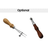 Leathercraft Spacer Tool Spacer Embossing System Set Sewing Stitch Spacer Stitching Wheel Marker Tool for DIY Leather Arts&amp;Work