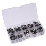 80 Pcs Rings Fishing Rod Guide Tip Set Repair Kit DIY Eye Rings for Fishing Rods Stainless Steel Frames With Box Fishing Tackle