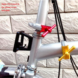 Dropship-2PCS Aluminum Alloy Lightweight Hinge Clamp Plate Set with Magnet C Buckle for Brompton Bicycle,Bicycle Parts