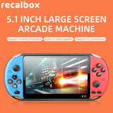 Powkiddy X12 Pro Video Game Retro Consoles Portatil Handheld Game Players 2000 Games 5.1 Inch Screen