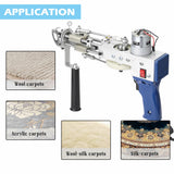 Electric Carpet Tufting Weaving Machine Flocking Device Industrial Embroidery Tool Cut-Pile Loop-Pile Knitting Equipment