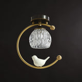 Lampara techo Nordic G9 LED Ceiling Lamp Modern Simple Bird Balcony Corridor Aisle Hanglampen Crystal Light Fixtures