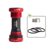 MTB Road Mountain Bike Aluminum BB Thread Bottom Brackets For 68-73mm Bearing Crankset Parts Outdoor Cycling Bicycle Accessories