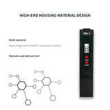 Water Quality Test Pen TDS Tester Water Quality Meter Backlight TDS Pen 0-9999PPM with Crystal Box